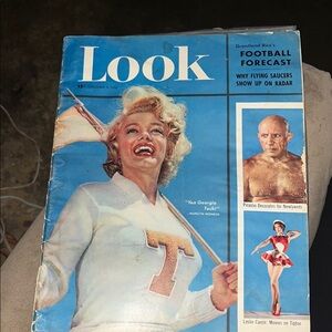 Vintage Look Magazine Cover Blue Historical Collectible